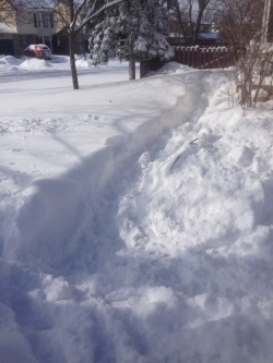 I have fallen four times trying to shovel.