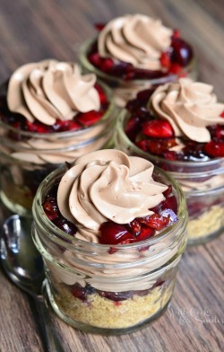 sweetoothgirl:    {No Bake} Chocolate Cherry