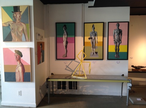 christophersousa:  Some photos of my recent show at the Woodman/Shimko Gallery in Palm Springs, CA (the word pieces and sculpture aren’t my work, just the paintings.)