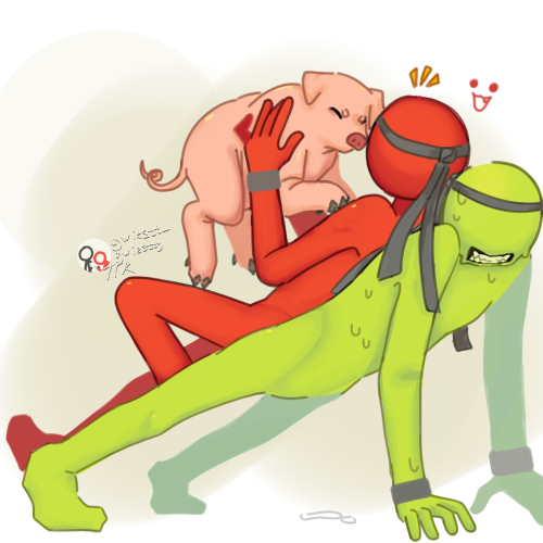 A Couple Of Sketches With The Rainbow Gang :P