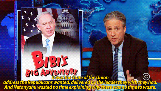 sandandglass:TDS, March 3, 2015Jon Stewart looks at Netanyahu’s predictions for a nuclear weapon in 