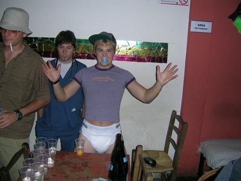 nappiesandchains:  Daddy allows Dan to go to the party with his mates on the condition