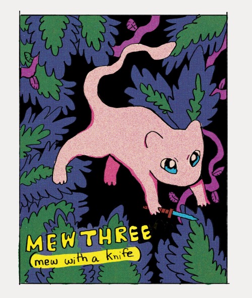 tinratio:wow I can’t believe I uncovered this leaked image of mewthree but it’s just mew with a knif