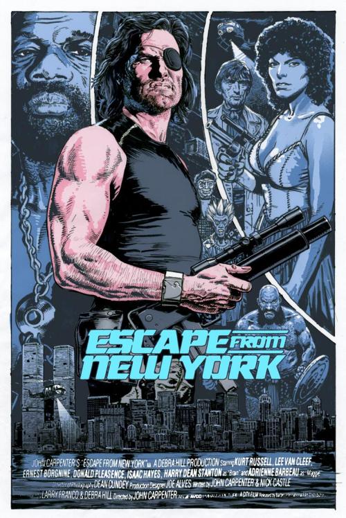 xombiedirge:  Kurt Russell Triptych screen print WIP roughs by Chris Weston