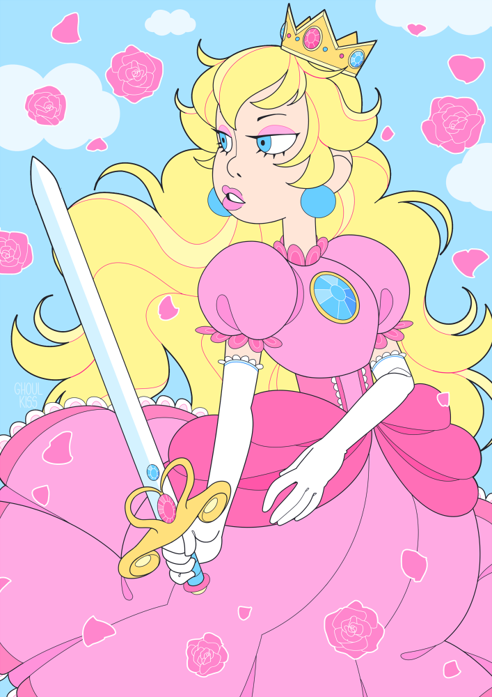 ghoulkiss:  all 3 finished! princesses who know how to fight for themselves!!! these