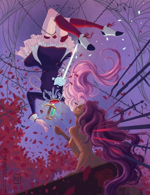 kimherbst:Happy Pride month ❤ these gals from Revolutionary Girl Utena will be available as prints f