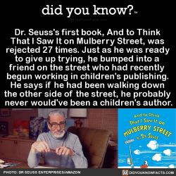 did-you-kno:  Dr. Seuss’s first book, And