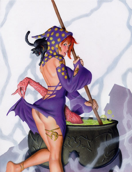 naughtyhalloweenart:Strange Brew by Fastner and Larson