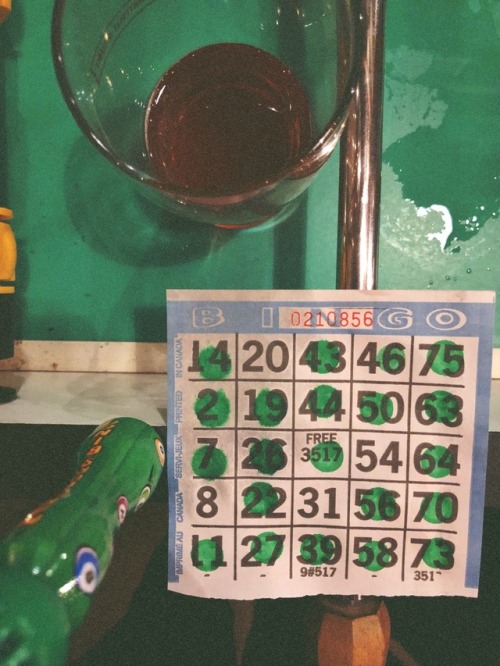 My bingo card ft. a cider spill