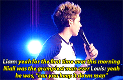 lewisandneil:  Niall stayed up all night playing the banjo - Melbourne 