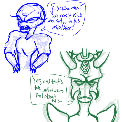 fuckin FINALLY drew them again after months. take them.ive had a headcanon that after Pox is emperor