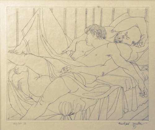 Illustrations for the suite &lsquo;Femmes/Hombres&rsquo; by Paul Verlaine, Michael Ayrton.