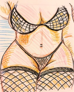 ismaelguerrier: Sketch for Nets #6 (Color pencil on paper) Instagram: ismael.guerrier.art 