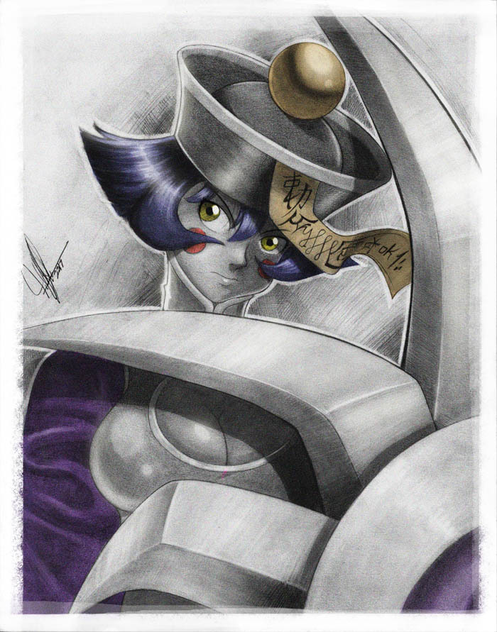 todd-drawz: Another finished drawing! Commission of Hsien-Ko from Darkstalkers :D 