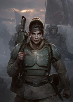 andro-womeninarmor:  Cadian Honour- Cover