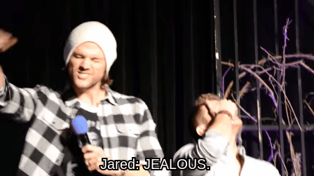 nothingidputbeforeyou:  ​Protective or possessive, yeah​Call it passive or aggressive​‘Cause you’re too sexy, beautiful​And everybody wants a taste​That’s why I still get jealous.(VegasCon 2015)