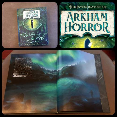 artofryanyee: My Arkham Horror contributor copy is here!!! It was my first time painting a double pa