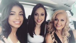 With @Abbycrossofficial &Amp;Amp; @Jennasativa On Our Way To Set For @Vrodproductions