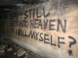 beautiful-player:  Found this in a spooky tunnel at an abandoned brick factory