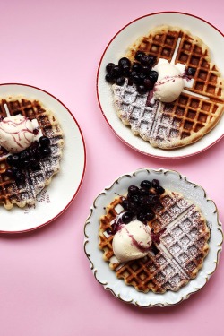 delta-breezes:  Belgian Waffles | The Sugar