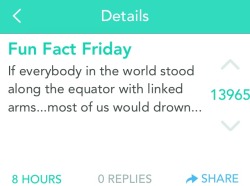 yik-yaks:  Fun Fact FridayFollow Yik-Yaks