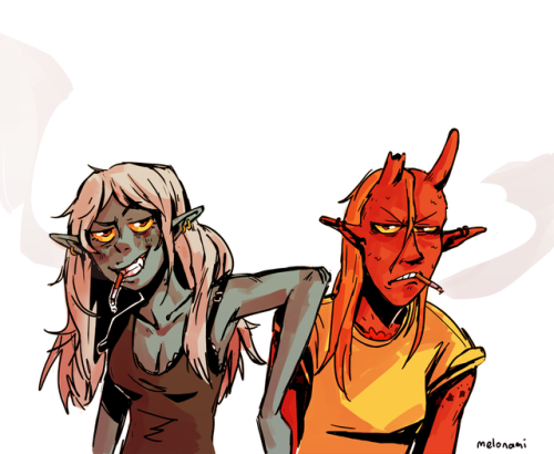 i luv these two!! @connordraws‘s cool as hell ocs &gt;:^)