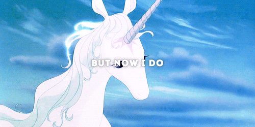 lovinglolisa:  unicorngraphics:  I am sorry. I have done you evil and I cannot undo it.No. Unicorns are in the world again. No sorrow will live in me with that joy—save one. And I thank you for that part, too. Farewell good magician. I will try to go