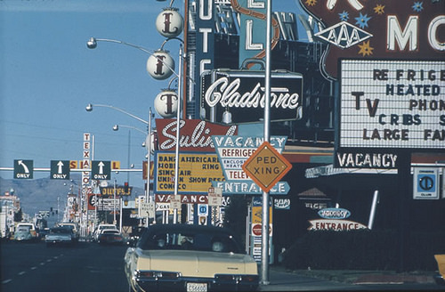 fuckyeahvintage-retro:  Las Vegas Strip, 1968 © Denise Scott Brown 