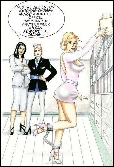 prettysissydani:   art from Centurian Publications, dialogue by me    I beg you Please don’t remove the chains If anything ad more