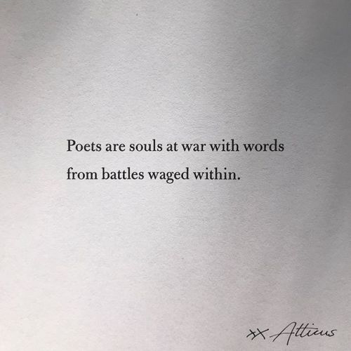 atticuspoetry:  Any poets out there? Lmk,