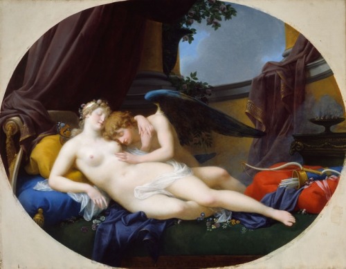 aic-european: Cupid and Psyche, Jean Baptiste Regnault, 1828, Art Institute of Chicago: European Pai