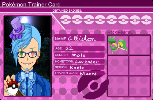 allistormiguelrichards:  So @thefireboundmage and her friends made a bunch of pokemon Trainer cards for a D&D thing and I kinda wanted to join in on making one cos it looked like fun (sorry the text looks like shit, but I put it together in SAI and