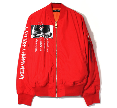 Wooshin -  The World is Yours MA-1 Flight Jacket - Red Jacket: x /  189,000원