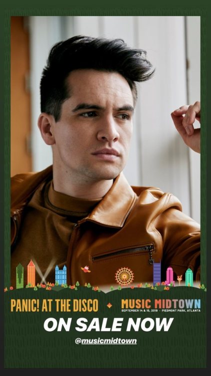 Panic! At the Disco is going go headline Music Midtown.Instagram: panicatthedisco