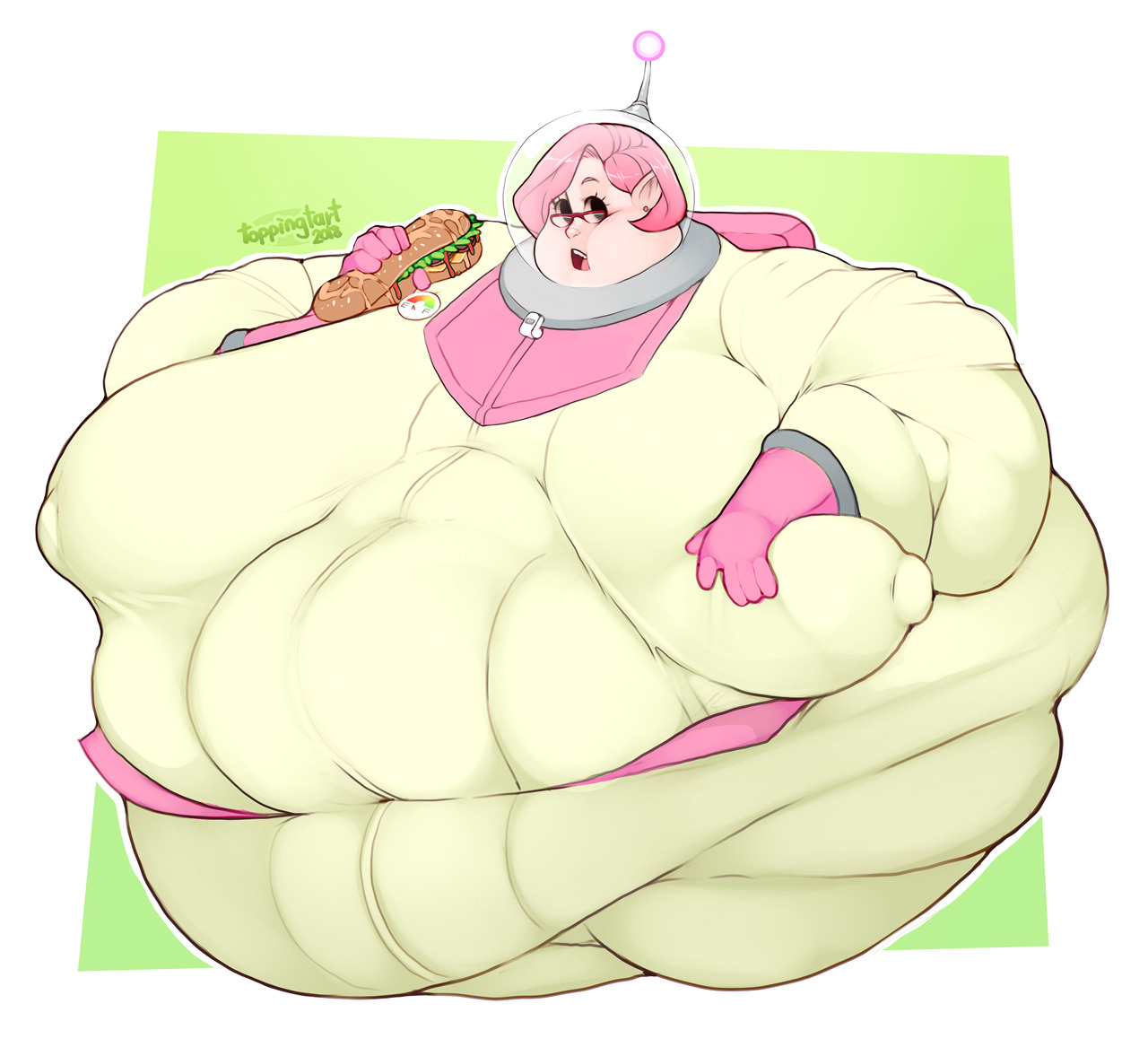 toppingtart: Brittany (Pikmin 3) for jpmnsfw  all bloated and huge (灬╹ω╹灬)been