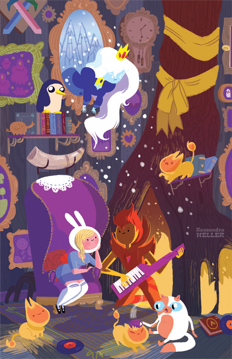 hora-de-aventura:  Adventure Time Illustrations Created by Kassandra Heller 