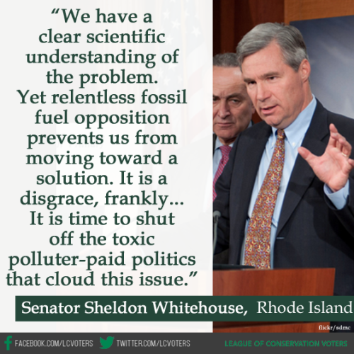 liberalsarecool: saywhat-politics: This week, Senator Sheldon Whitehouse delivered his 128th floor s