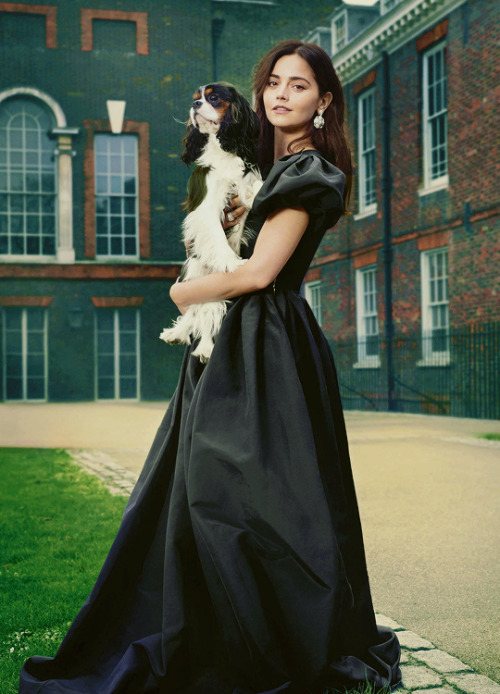 britishladiesdaily:Jenna Coleman photographed for Harper’s Bazaar UK