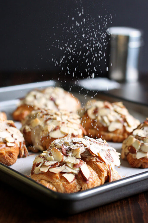 fullcravings:Almond Croissants