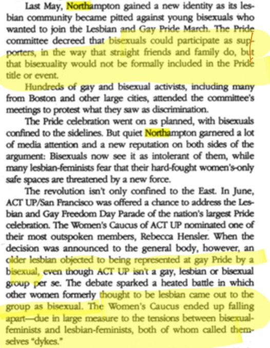 “Bi lesbian was made by Radf.ems in 2016 and lesbianism always excluded men, words have clear cut meanings!!″ sources!