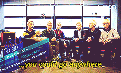 jaehwany:   Yongguk being deep and Himchan… being Himchan.  