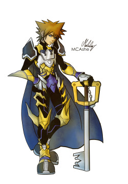 mcashe:  Keyblade master Sora illustrated By MCAshe Original 3D textures by todsen19  —&gt; http://todsen19.deviantart.com/art/KH3-MMD-Keyblade-Master-Sora-DL-501642815 