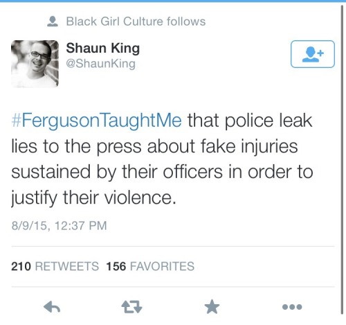 freakyimagination:WHAT HAS FERGUSON TAUGHT YOU?