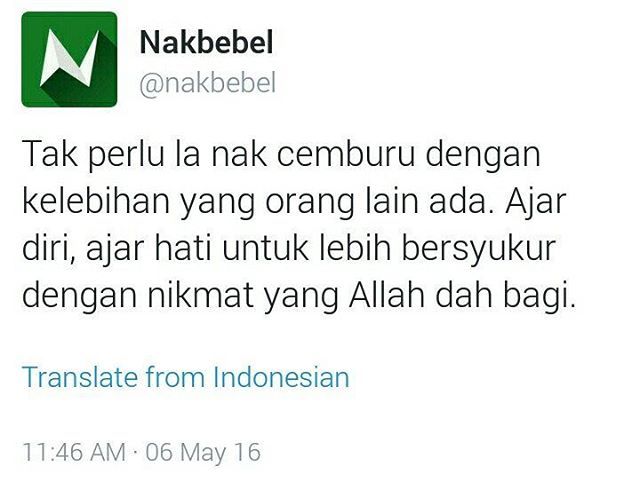 Nakbebel Tak Perlu Cemburu