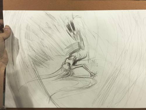 #wip of a recreation of one of my pieces. #sketch #commision #art #thegodmachine #nycc