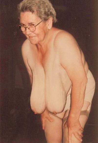 grannyland: Grannies… Those tits have made me cum again! Look how big and saggy they are mmmm