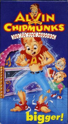 Shoeburst:  Alvin And The Chipmunks Go To The Movies - Bigger! (1990) 