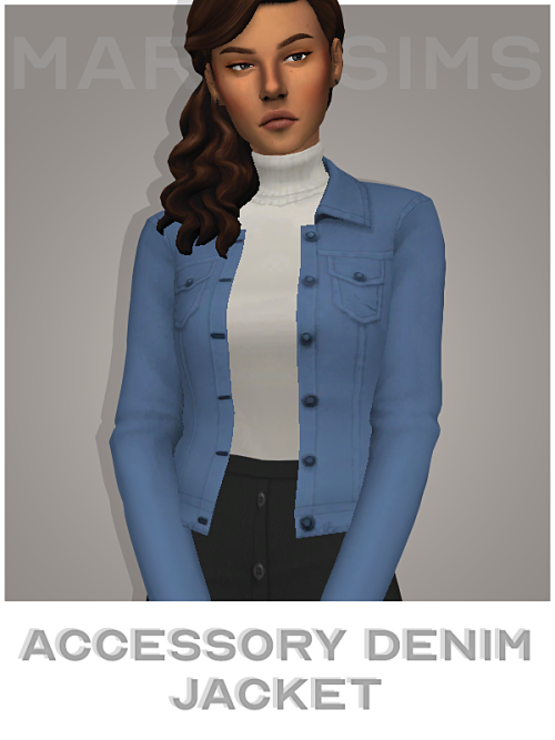 burinis: margosims:Accessory Denim Jacketseparated jacket from the latest patchbase game compatible1