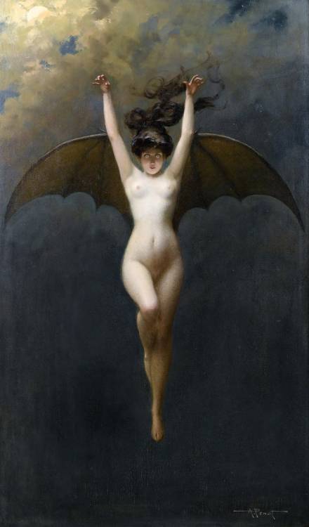 blondebrainpower:  Bat-Woman, 1890  By   Albert-Joseph Pénot  