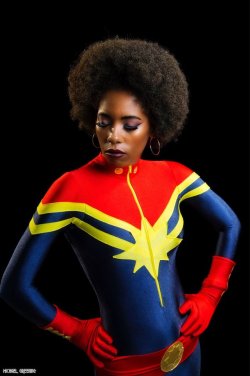 superheroesincolor:   Captain Marvel  #Cosplay by   Krystina Arielle  Get the comics here  [Follow SuperheroesInColor faceb / instag / twitter / tumblr / pinterest] 